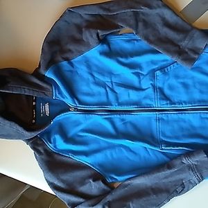 Boys zip sweatshirt size L 10 / 12 by Tek Gear. Royal blue and dark grey